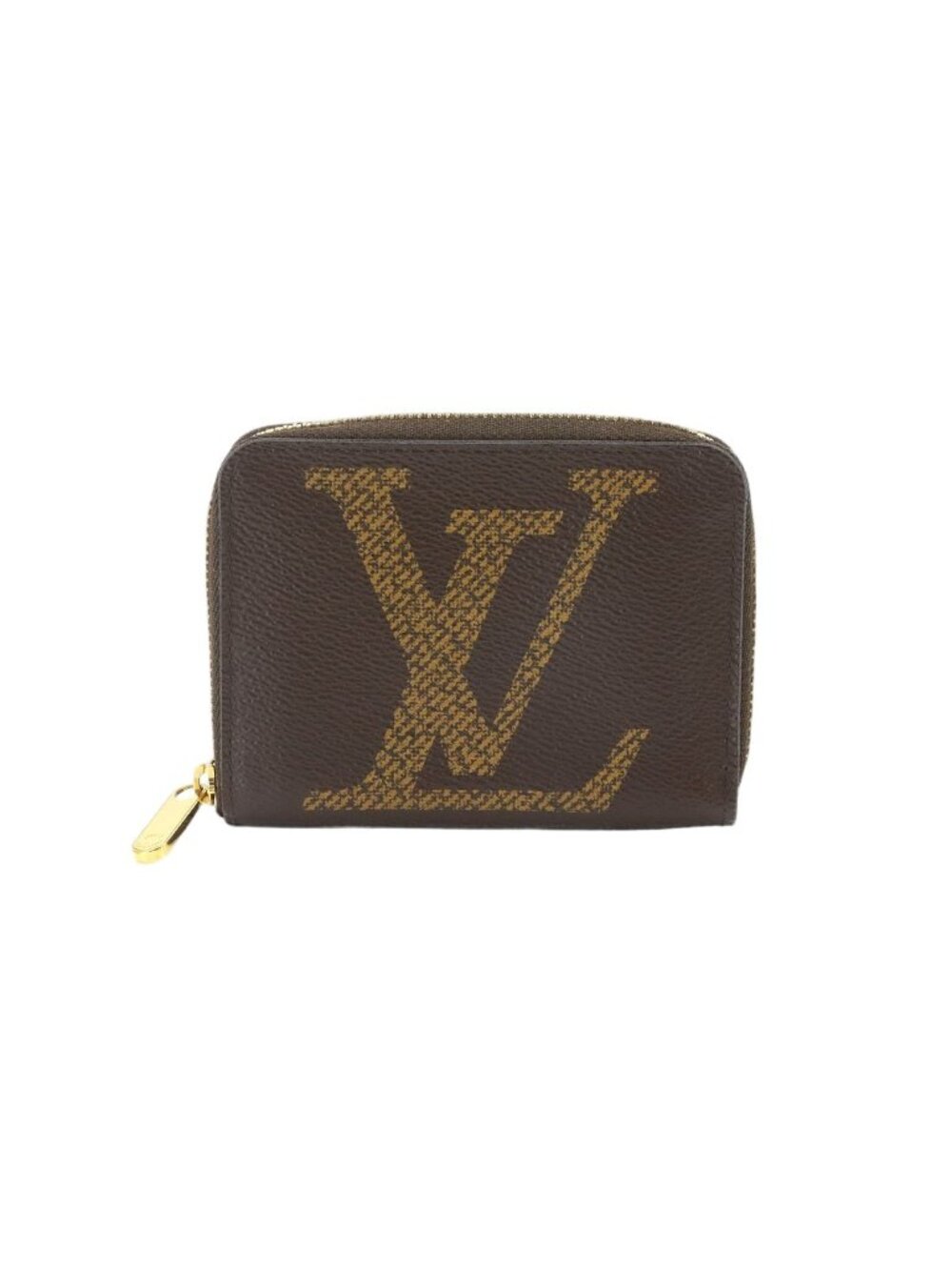 Louis Vuitton Monogram Giant Zippy Coin Purse Brown